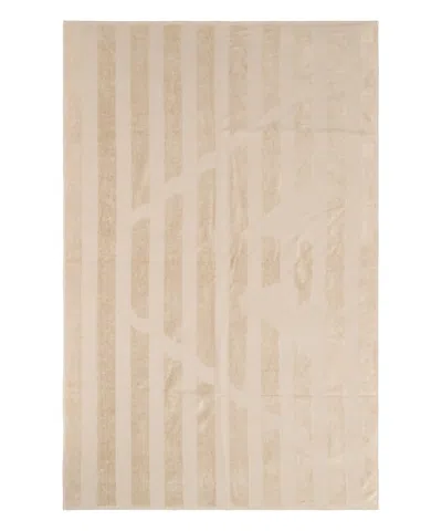 Emporio Armani Beach Towel In Beige