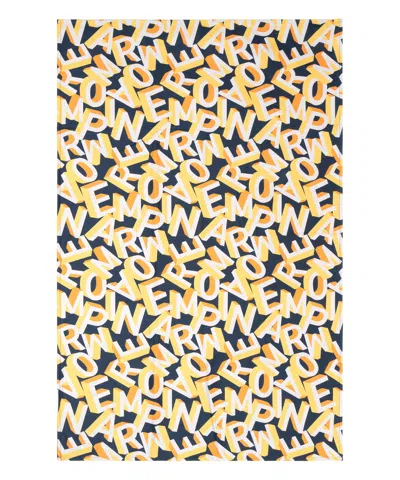Emporio Armani Beach Towel In Blue