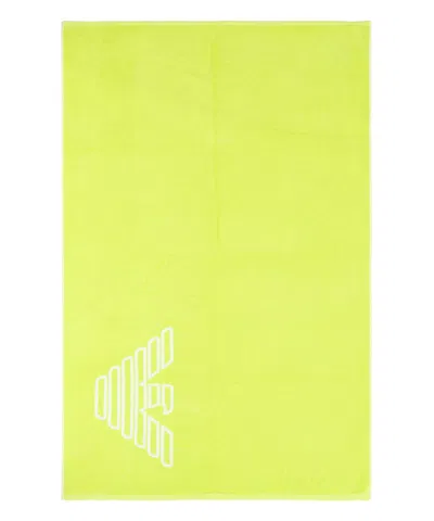 Emporio Armani Beach Towel In Green