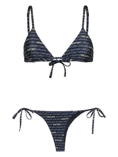 Emporio Armani Beachwear In Azul