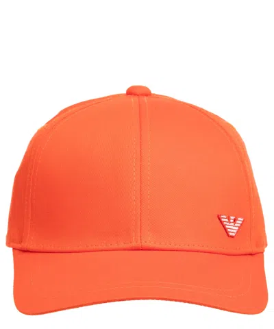 Emporio Armani Beachwear Cap In Orange