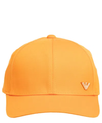 Emporio Armani Beachwear Cap In Orange