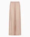 Emporio Armani Fuzzy Lurex Pants In Pink