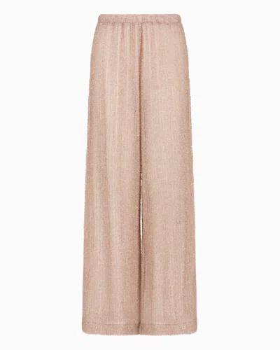 EMPORIO ARMANI BEACHWEAR TROUSERS IN FUZZY LUREX