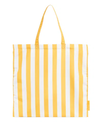Emporio Armani Beachwear Tote Bag In Yellow