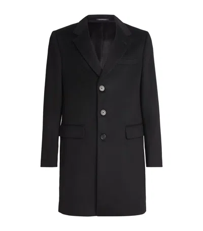 EMPORIO ARMANI BEAVER CASHMERE OVERCOAT