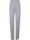 Emporio Armani Cady Trousers In Gray
