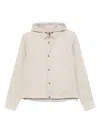 Emporio Armani Nylon Jacket With Adjustable Hem And Detachable Hood