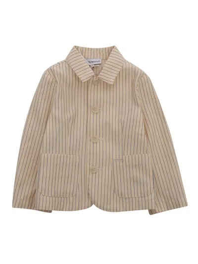 EMPORIO ARMANI BEIGE STRIPED JACKET