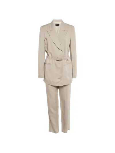Pre-owned Emporio Armani Beige Suit In Neutral