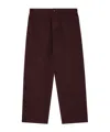 Emporio Armani New York Capsule Collection Drill Trousers In Brown