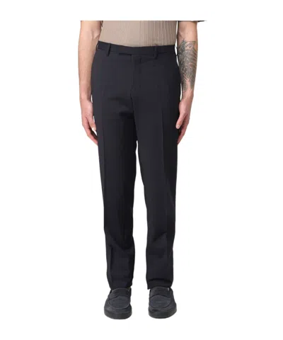 Emporio Armani Belt Loop Casual Pants In Black