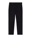 Emporio Armani Cotton Trousers With Matching Belt In Black