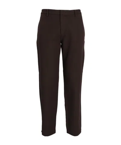 Emporio Armani Belt-loop Casual Pants In Black