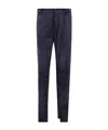 Emporio Armani Chino Trousers With Side And Back Pockets In Blue