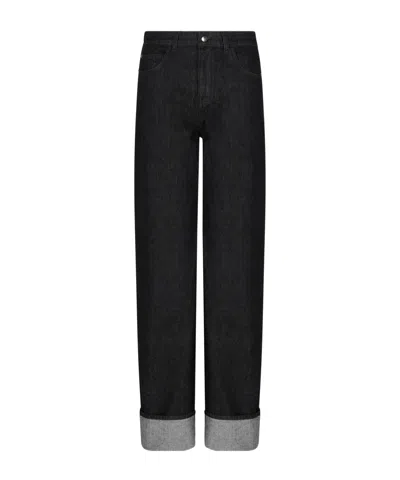 Emporio Armani Belt Loop Jeans In Black