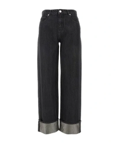 Emporio Armani Belt-loop Jeans In Black