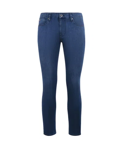 Emporio Armani Belt-loop Jeans In Blue
