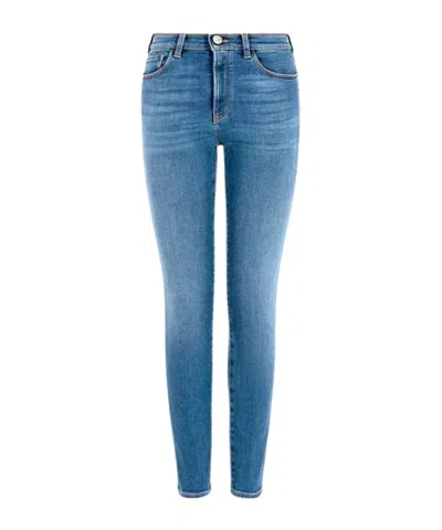 Emporio Armani Belt-loop Jeans In Blue