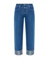 Emporio Armani Women's Denim Cotton Jeans In Blue