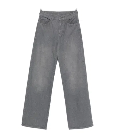 Emporio Armani Belt Loop Jeans In Gray
