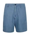 Emporio Armani Belt Loop Shorts In Blue