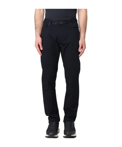 Emporio Armani Belt Loops Slacks In Black