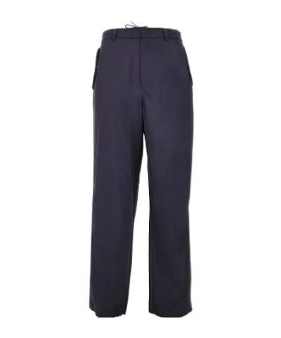 Emporio Armani Belt Loops Slacks In Black