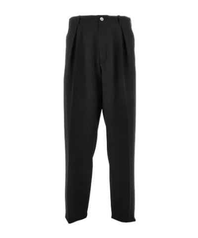 Emporio Armani Belt Loops Slacks In Black