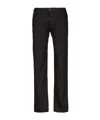 Emporio Armani Belt Loops Slacks In Black