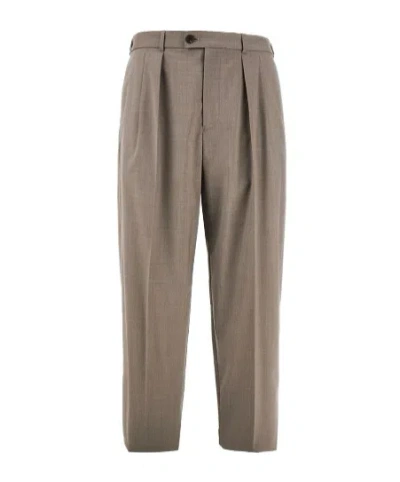 Emporio Armani Belt Loops Slacks In Gray
