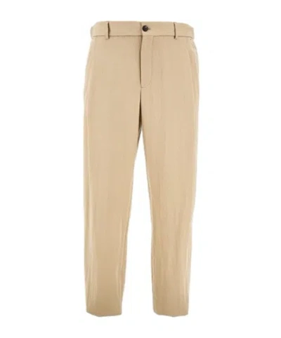 Emporio Armani Belt Loops Slacks In Nude