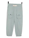 Emporio Armani Belt Trousers In Blue
