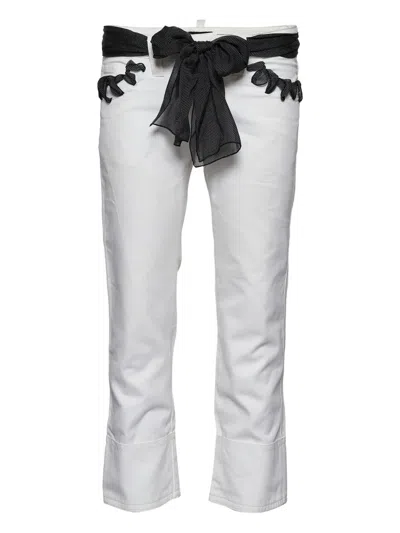 Pre-owned Emporio Armani Belted Trousers