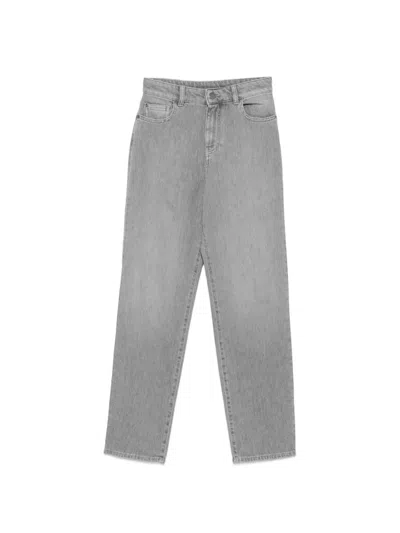 Emporio Armani Belt-loop Pocket Jeans In Gray