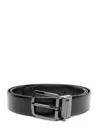 Emporio Armani Smooth-grain Leather Belt