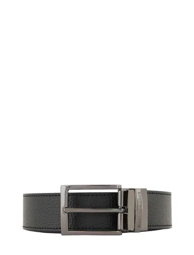 Emporio Armani Black Reversible Belt