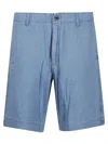 Emporio Armani Chambray Denim Bermuda Shorts