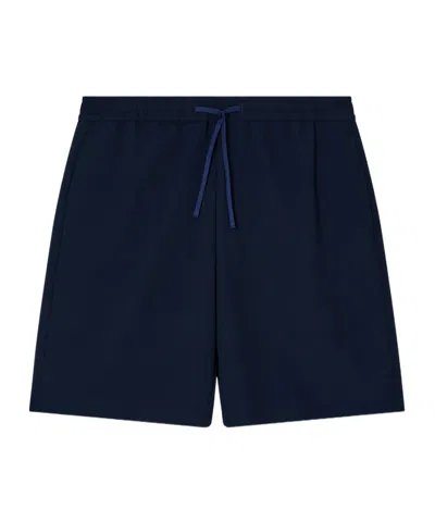 Emporio Armani Bermuda Shorts In Blue
