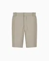 Emporio Armani Bermuda Shorts In Gray