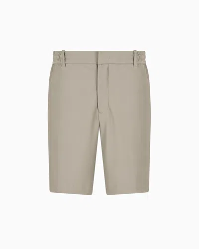 Emporio Armani Bermuda Shorts In Gray