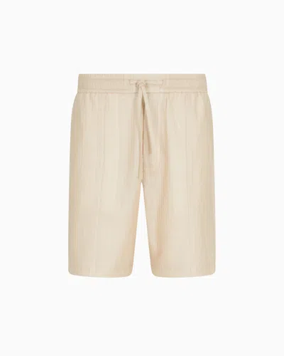 Emporio Armani Bermuda Shorts In Beige