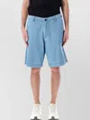 Emporio Armani Chambray Denim Bermuda Shorts