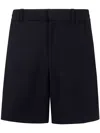 Emporio Armani Bermuda Trousers In Black Beauty