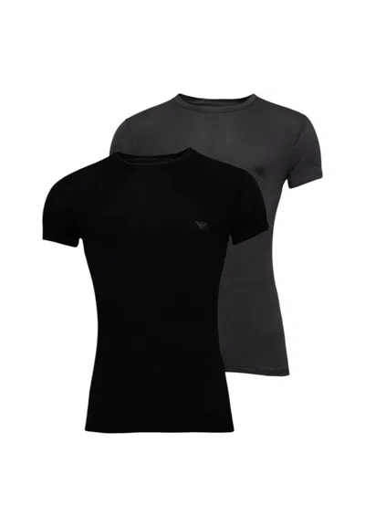 Emporio Armani Bi-pack T-shirt Man  1116704f733 Magnets/black