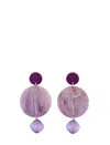 Emporio Armani Earrings In Purple