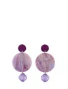 Emporio Armani Earrings In Purple