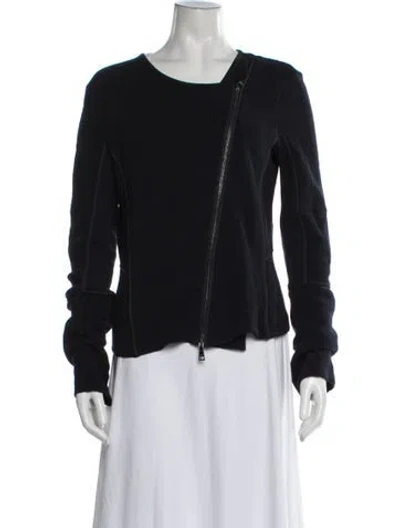Pre-owned Emporio Armani Biker Jacket In Black