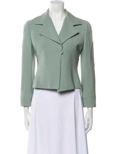 Pre-owned Emporio Armani Biker Jacket In Green