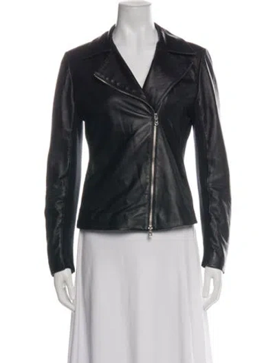 Pre-owned Emporio Armani Biker Jacket In Green